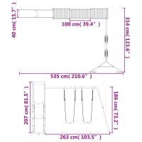 vidaXL Lekplats massiv furu - Bild 11