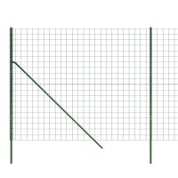 vidaXL Stängsel grön 1,8x25 m galvaniserat stål - Bild 4