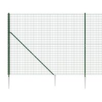 vidaXL Stängsel med markspett grön 1,8x25 m - Bild 4