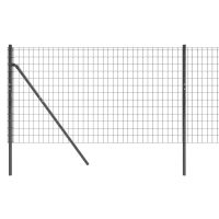 vidaXL Stängsel antracit 1,1x10 m galvaniserat stål - Bild 4