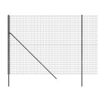 vidaXL Stängsel antracit 1,6x10 m galvaniserat stål - Bild 4