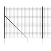 vidaXL Stängsel med markspett antracit 2x10 m - Bild 4