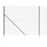 vidaXL Stängsel med markspett antracit 2x25 m - Bild 4