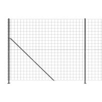 vidaXL Stängsel med stolpsko antracit 2x25 m - Bild 4