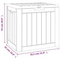 vidaXL Dynbox svart 55,5x43x53 cm polypropen - Bild 9