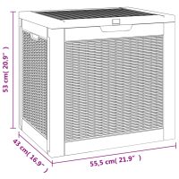 vidaXL Dynbox ljusbrun 55,5x43x53 cm polypropen - Bild 8