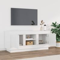 vidaXL TV-skåp vit högglans 102x35x45 cm konstruerat trä - Bild 3