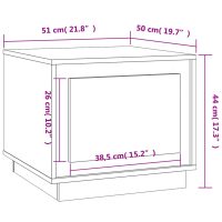 vidaXL Soffbord svart 51x50x44 cm konstruerat trä - Bild 10