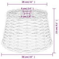 vidaXL Lampskärm brun Ø38x23 cm korgmaterial - Bild 6