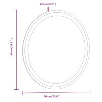 vidaXL Badrumsspegel LED 60 cm rund - Bild 11