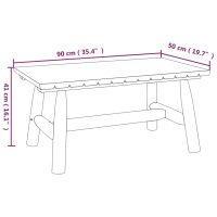 vidaXL Loungegrupp 3 delar massivt granträ - Bild 7