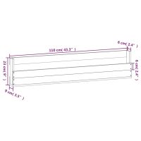 vidaXL Väggmonterade skoställ 2 st 110x9x23 cm massivt furu - Bild 9