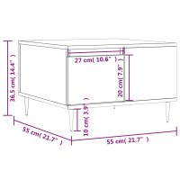 vidaXL Soffbord betonggrå 55x55x36,5 cm konstruerat trä - Bild 11