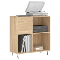 vidaXL Stereobänk sonoma-ek 84,5x38x89 cm konstruerat trä - Bild 3