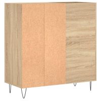 vidaXL Stereobänk sonoma-ek 84,5x38x89 cm konstruerat trä - Bild 6