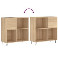 vidaXL Stereobänk sonoma-ek 84,5x38x89 cm konstruerat trä - Bild 7