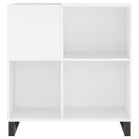 vidaXL Stereobänk vit 84,5x38x89 cm konstruerat trä - Bild 4