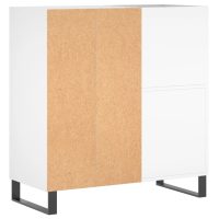 vidaXL Stereobänk vit 84,5x38x89 cm konstruerat trä - Bild 6