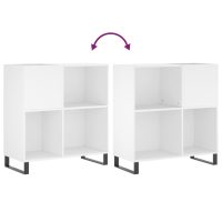 vidaXL Stereobänk vit 84,5x38x89 cm konstruerat trä - Bild 7