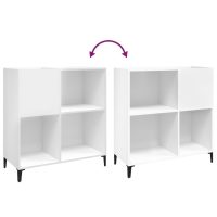 vidaXL Stereobänk vit 84,5x38x89 cm konstruerat trä - Bild 7