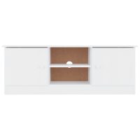 vidaXL Tv-bänk ALTA vit 112x35x41 cm massiv furu - Bild 4