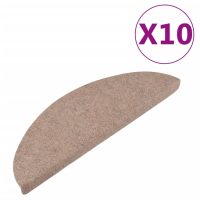 vidaXL Trappstegsmattor självhäftande 10 st beige 65x22,5x3,5 cm - Bild 2