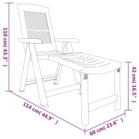 vidaXL Solsäng grön plast - Bild 9