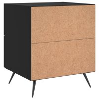 vidaXL Sängbord 2 st svart 40x35x47,5 cm konstruerat trä - Bild 10