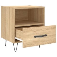 vidaXL Sängbord 2 st sonoma-ek 40x35x47,5 cm konstruerat trä - Bild 5