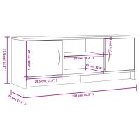 vidaXL Tv-bänk svart 102x30x37,5 cm konstruerat trä - Bild 11