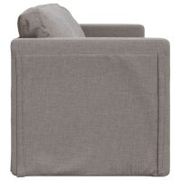 vidaXL Golvbäddsoffa 2-i-1 taupe 112x174x55 cm tyg - Bild 6