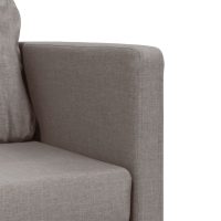 vidaXL Golvbäddsoffa 2-i-1 taupe 112x174x55 cm tyg - Bild 8