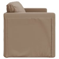 vidaXL Golvbäddsoffa 2-i-1 cappuccino 112x174x55 cm konstläder - Bild 6