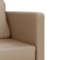 vidaXL Golvbäddsoffa 2-i-1 cappuccino 112x174x55 cm konstläder - Bild 8