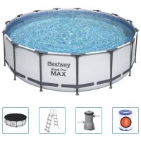 Bestway Pool Steel Pro MAX rund med tillbehör 457x122 cm - Bild 2