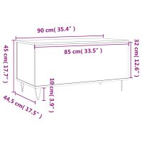 vidaXL Soffbord brun ek 90x44,5x45 cm konstruerat trä - Bild 11