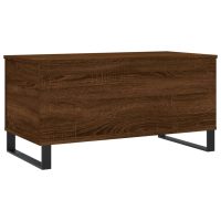 vidaXL Soffbord brun ek 90x44,5x45 cm konstruerat trä - Bild 5