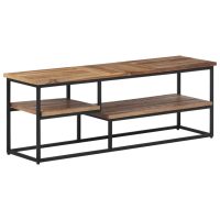 vidaXL Tv-bänk 110x30x39 cm massiv återvunnen teak - Bild 11