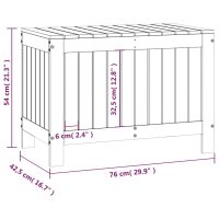 vidaXL Dynbox vit 76x42,5x54 cm massiv furu - Bild 10