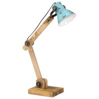 vidaXL Skrivbordslampa 25 W nött blå 23x18x96 cm E27 - Bild 2