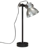 vidaXL Skrivbordslampa 25W vintage silver 15x15x55 cm E27 - Bild 2