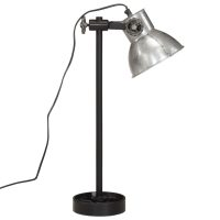 vidaXL Skrivbordslampa 25W vintage silver 15x15x55 cm E27 - Bild 4