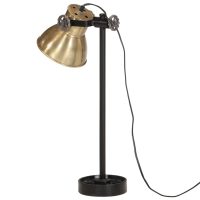 vidaXL Skrivbordslampa 25 W antik mässing 15x15x55 cm E27 - Bild 5