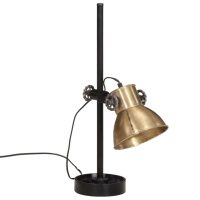 vidaXL Skrivbordslampa 25 W antik mässing 15x15x55 cm E27 - Bild 6