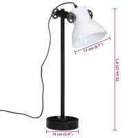 vidaXL Skrivbordslampa 25 W vit 15x15x55 cm E27 - Bild 11