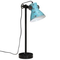 vidaXL Skrivbordslampa 25 W nött blå 15x15x55 cm E27 - Bild 2