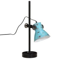 vidaXL Skrivbordslampa 25 W nött blå 15x15x55 cm E27 - Bild 6