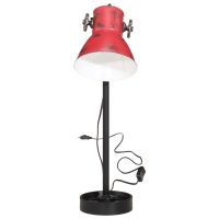 vidaXL Skrivbordslampa 25 W nött röd 15x15x55 cm E27 - Bild 3