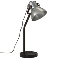 vidaXL Skrivbordslampa 25 W vintage silver 17x17x60 cm E27 - Bild 2