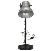 vidaXL Skrivbordslampa 25 W vintage silver 17x17x60 cm E27 - Bild 3